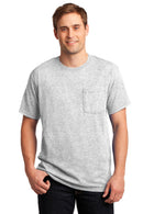JERZEES - Dri-Power Active 50/50 Cotton/Poly Pocket T-Shirt. 29MP-T-Shirts-Ash-S-JadeMoghul Inc.