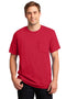 JERZEES - Dri-Power Active 50/50 Cotton/Poly Pocket T-Shirt. 29MP-T-Shirts-True Red-S-JadeMoghul Inc.