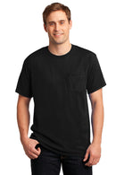 JERZEES - Dri-Power Active 50/50 Cotton Poly Pocket T-Shirt. 29MP-T-shirts-Black-3XL-JadeMoghul Inc.