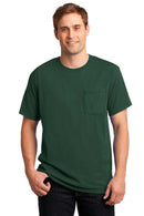 JERZEES - Dri-Power Active 50/50 Cotton Poly Pocket T-Shirt. 29MP-T-shirts-Forest Green-3XL-JadeMoghul Inc.