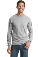 JERZEES - Dri-Power Active 50/50 Cotton/Poly Long Sleeve T-Shirt. 29LS-T-shirts-Ash-3XL-JadeMoghul Inc.