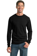 JERZEES - Dri-Power Active 50/50 Cotton/Poly Long Sleeve T-Shirt. 29LS-T-shirts-Black-3XL-JadeMoghul Inc.