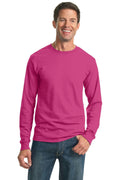 JERZEES - Dri-Power Active 50/50 Cotton/Poly Long Sleeve T-Shirt. 29LS-T-shirts-Cyber Pink-3XL-JadeMoghul Inc.