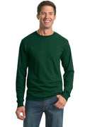 JERZEES - Dri-Power Active 50/50 Cotton/Poly Long Sleeve T-Shirt. 29LS-T-shirts-Forest Green-3XL-JadeMoghul Inc.