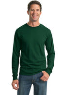 JERZEES - Dri-Power Active 50/50 Cotton/Poly Long Sleeve T-Shirt. 29LS-T-shirts-Forest Green-3XL-JadeMoghul Inc.