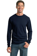 JERZEES - Dri-Power Active 50/50 Cotton/Poly Long Sleeve T-Shirt. 29LS-T-shirts-Navy-3XL-JadeMoghul Inc.