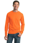 JERZEES - Dri-Power Active 50/50 Cotton/Poly Long Sleeve T-Shirt. 29LS-T-shirts-Safety Orange-3XL-JadeMoghul Inc.