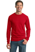 JERZEES - Dri-Power Active 50/50 Cotton/Poly Long Sleeve T-Shirt. 29LS-T-shirts-True Red-3XL-JadeMoghul Inc.