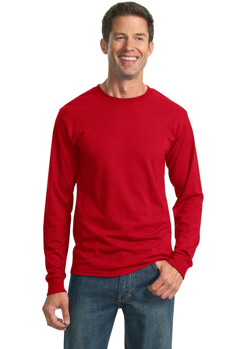 JERZEES - Dri-Power Active 50/50 Cotton/Poly Long Sleeve T-Shirt. 29LS-T-shirts-True Red-3XL-JadeMoghul Inc.