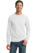 JERZEES - Dri-Power Active 50/50 Cotton/Poly Long Sleeve T-Shirt. 29LS-T-shirts-White-3XL-JadeMoghul Inc.