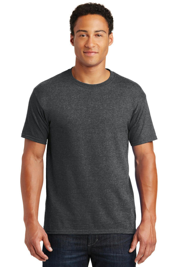 JERZEES - Dri-Power Active 50/50 Cotton/Poly T-Shirt. 29M-T-shirts-Black Heather-5XL-JadeMoghul Inc.