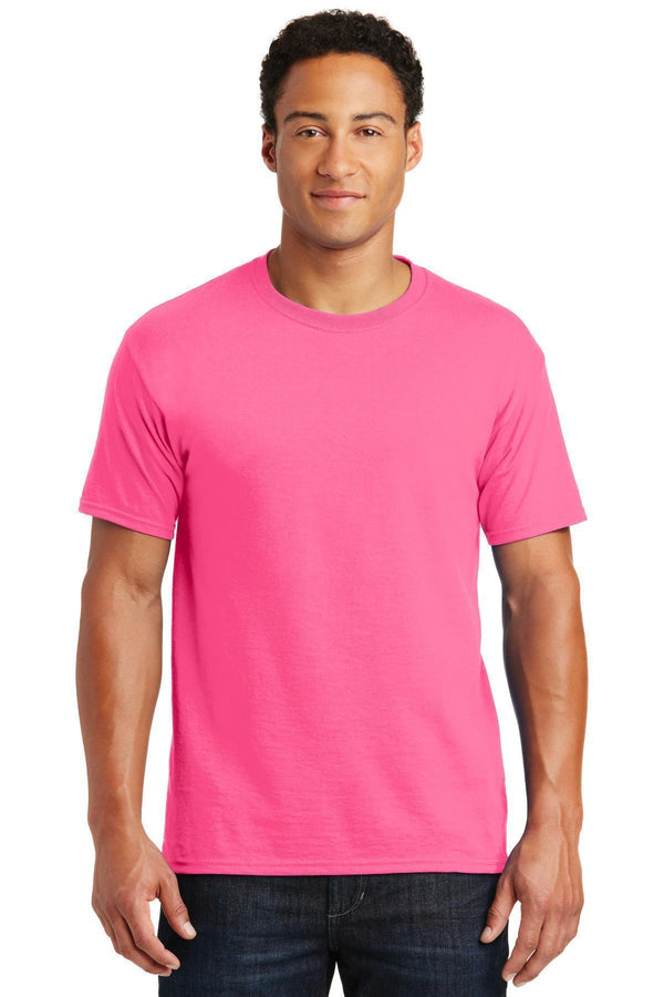 JERZEES - Dri-Power Active 50/50 Cotton/Poly T-Shirt. 29M-T-shirts-Neon Pink-5XL-JadeMoghul Inc.