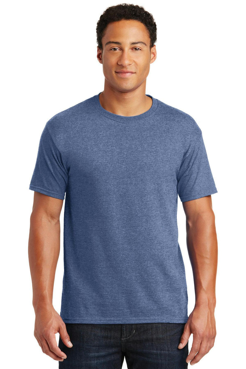JERZEES - Dri-Power Active 50/50 Cotton/Poly T-Shirt. 29M-T-shirts-Vintage Heather Blue-2XL-JadeMoghul Inc.