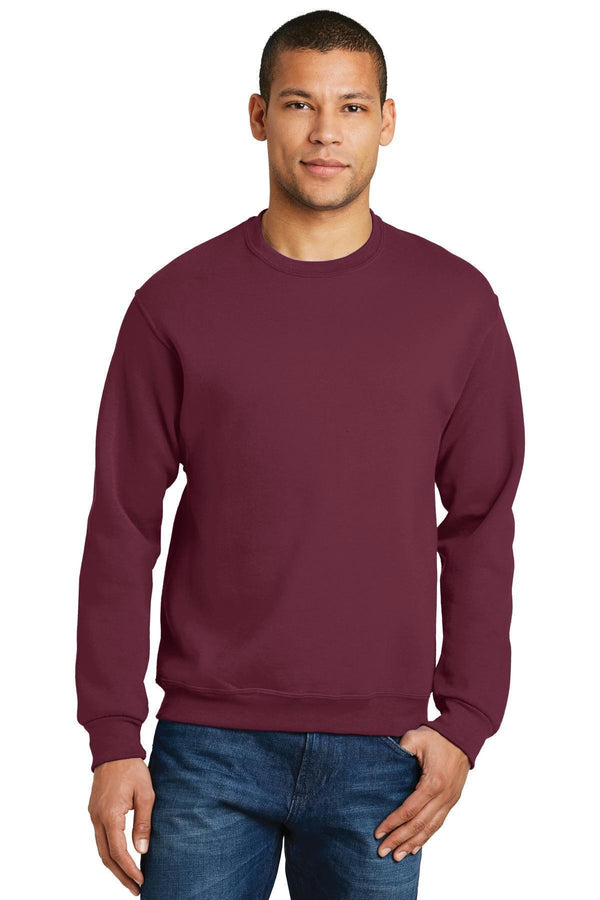 JERZEES - NuBlend Crewneck Sweatshirt. 562M-Sweatshirts/fleece-Maroon-M-JadeMoghul Inc.