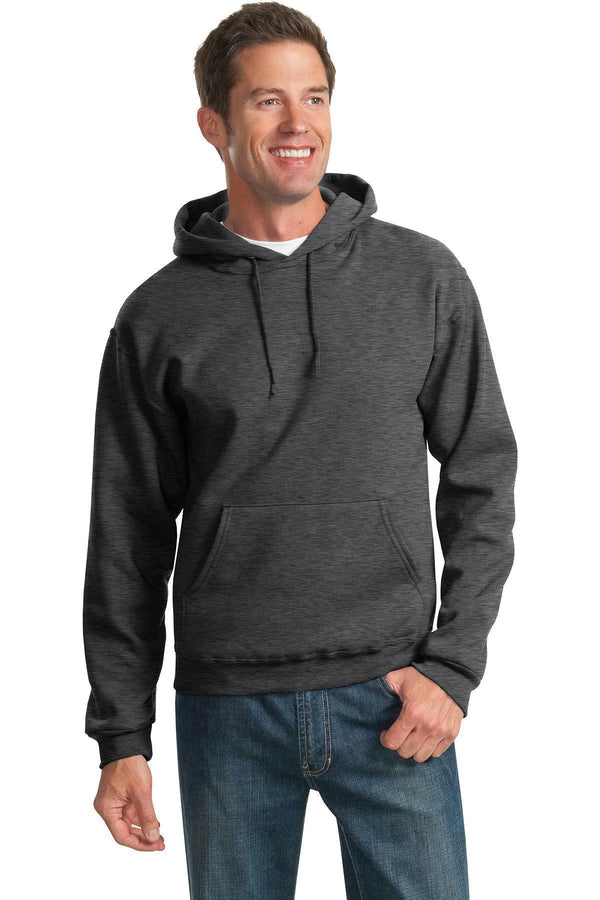 JERZEES - NuBlend Pullover Hooded Sweatshirt. 996M-Sweatshirts/fleece-Black Heather-4XL-JadeMoghul Inc.