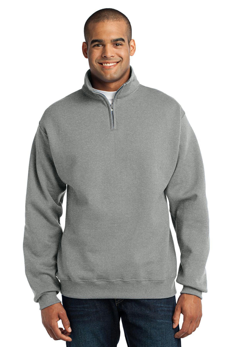 JERZEES - NuBlend1/4-Zip Cadet Collar Sweatshirt. 995M-Sweatshirts/Fleece-Oxford-3XL-JadeMoghul Inc.