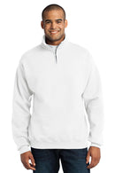 JERZEES - NuBlend1/4-Zip Cadet Collar Sweatshirt. 995M-Sweatshirts/Fleece-White-3XL-JadeMoghul Inc.