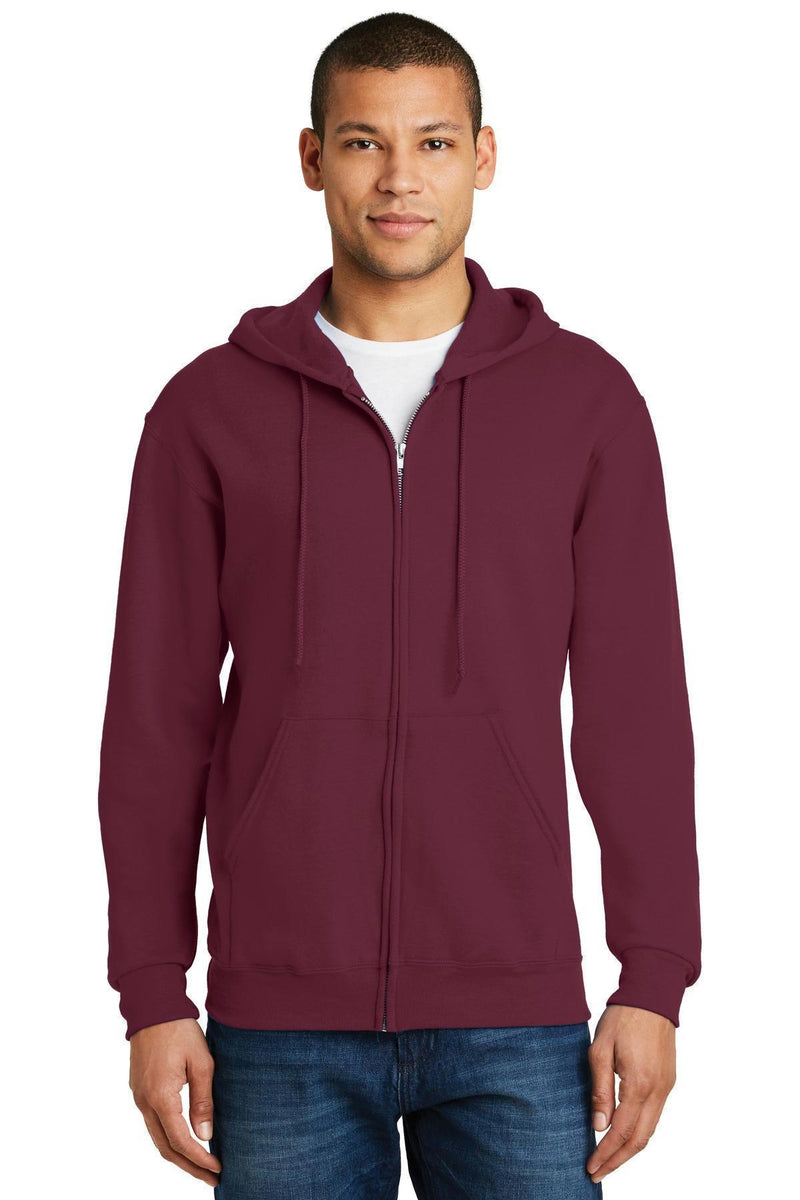 JERZEES - NuBlendFull-Zip Hooded Sweatshirt. 993M-Sweatshirts/Fleece-Maroon-3XL-JadeMoghul Inc.