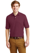 JERZEES - SpotShield 5.6-Ounce Jersey Knit Sport Shirt. 437M-Polos/Knits-Maroon-S-JadeMoghul Inc.
