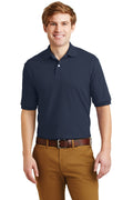 JERZEES - SpotShield 5.6-Ounce Jersey Knit Sport Shirt. 437M-Polos/Knits-Navy-S-JadeMoghul Inc.