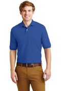 JERZEES - SpotShield 5.6-Ounce Jersey Knit Sport Shirt. 437M-Polos/Knits-Royal-S-JadeMoghul Inc.