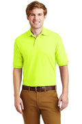 JERZEES - SpotShield 5.6-Ounce Jersey Knit Sport Shirt. 437M-Polos/Knits-Safety Green-S-JadeMoghul Inc.