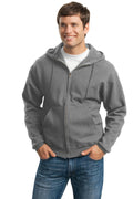 JERZEES Super Sweats NuBlend- Full-Zip Hooded Sweatshirt. 4999M-Sweatshirts/Fleece-Oxford-3XL-JadeMoghul Inc.