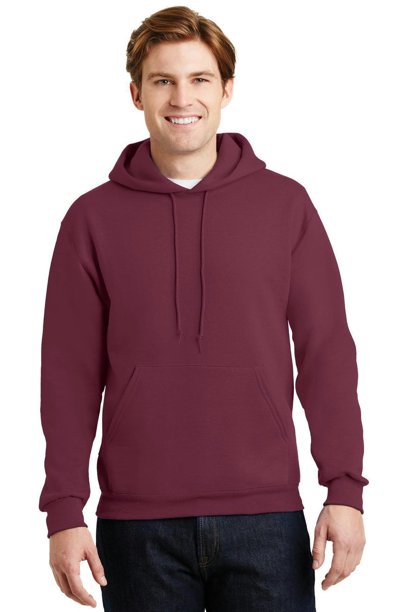 JERZEES SUPER SWEATS NuBlend- Pullover Hooded Sweatshirt. 4997M-Sweatshirts/Fleece-Maroon-3XL-JadeMoghul Inc.