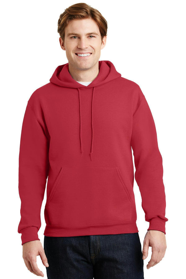 JERZEES SUPER SWEATS NuBlend- Pullover Hooded Sweatshirt. 4997M-Sweatshirts/Fleece-True Red-3XL-JadeMoghul Inc.