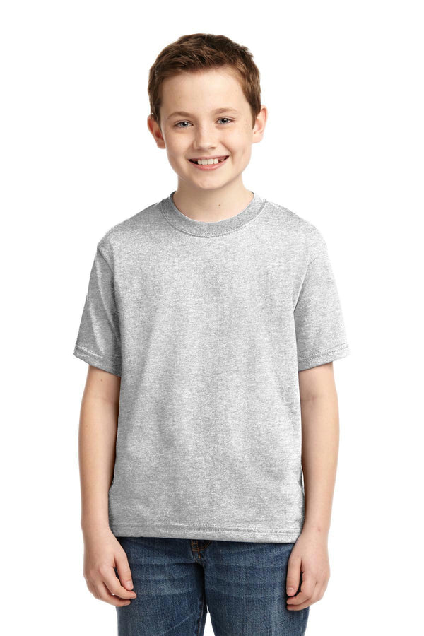 JERZEES - Youth Dri-Power Active 50/50 Cotton/Poly T-Shirt. 29B-T-shirts-Ash-L-JadeMoghul Inc.