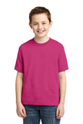 JERZEES - Youth Dri-Power Active 50/50 Cotton/Poly T-Shirt. 29B-T-shirts-Cyber Pink-XL-JadeMoghul Inc.