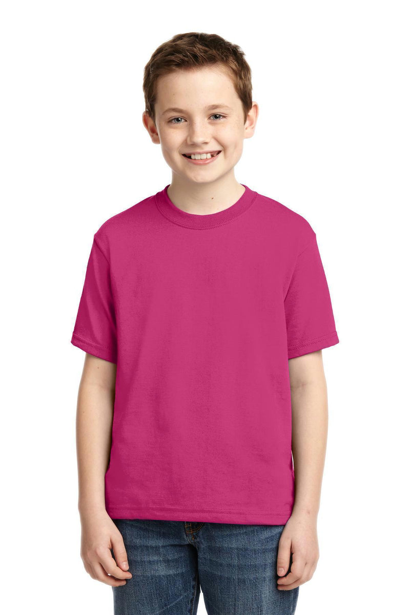 JERZEES - Youth Dri-Power Active 50/50 Cotton/Poly T-Shirt. 29B-T-shirts-Cyber Pink-XL-JadeMoghul Inc.