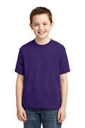 JERZEES - Youth Dri-Power Active 50/50 Cotton/Poly T-Shirt. 29B-T-shirts-Deep Purple-L-JadeMoghul Inc.