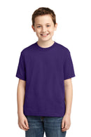 JERZEES - Youth Dri-Power Active 50/50 Cotton/Poly T-Shirt. 29B-T-shirts-Deep Purple-L-JadeMoghul Inc.