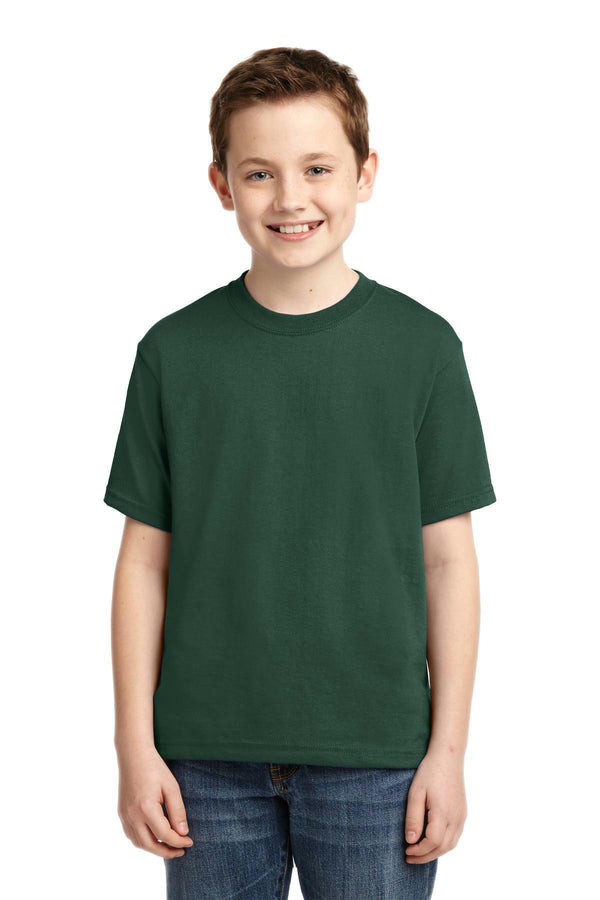 JERZEES - Youth Dri-Power Active 50/50 Cotton/Poly T-Shirt. 29B-T-shirts-Forest Green-L-JadeMoghul Inc.