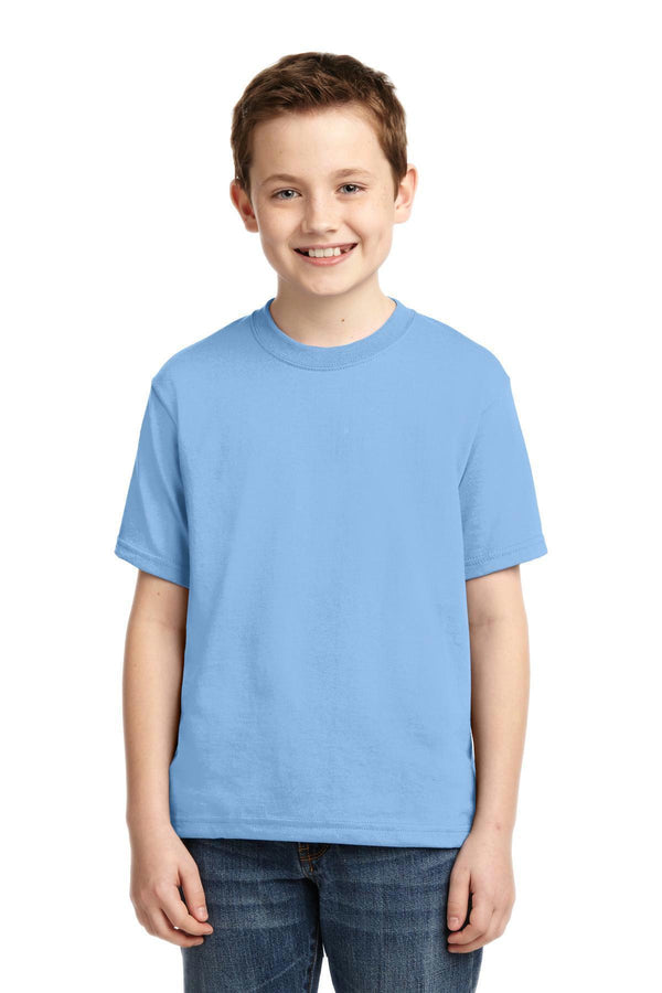 JERZEES - Youth Dri-Power Active 50/50 Cotton/Poly T-Shirt. 29B-T-shirts-Light Blue-L-JadeMoghul Inc.