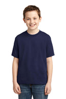 JERZEES - Youth Dri-Power Active 50/50 Cotton/Poly T-Shirt. 29B-T-shirts-Navy-L-JadeMoghul Inc.