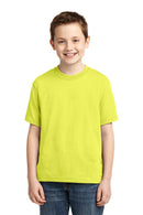 JERZEES - Youth Dri-Power Active 50/50 Cotton/Poly T-Shirt. 29B-T-shirts-Neon Yellow-XL-JadeMoghul Inc.