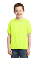 JERZEES - Youth Dri-Power Active 50/50 Cotton/Poly T-Shirt. 29B-T-shirts-Safety Green-XL-JadeMoghul Inc.