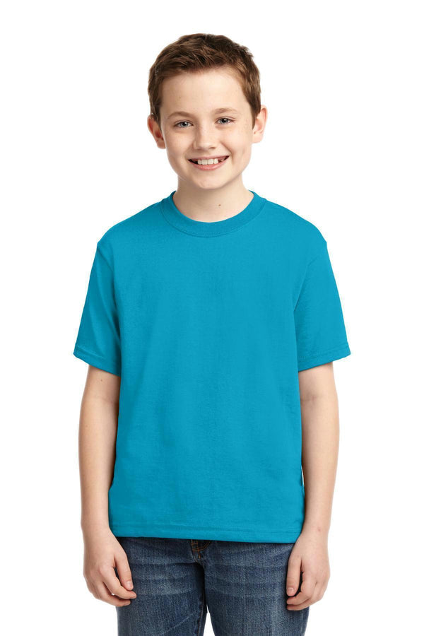 JERZEES - Youth Dri-Power Active 50/50 Cotton/Poly T-Shirt. 29B-Youth-California Blue-XL-JadeMoghul Inc.