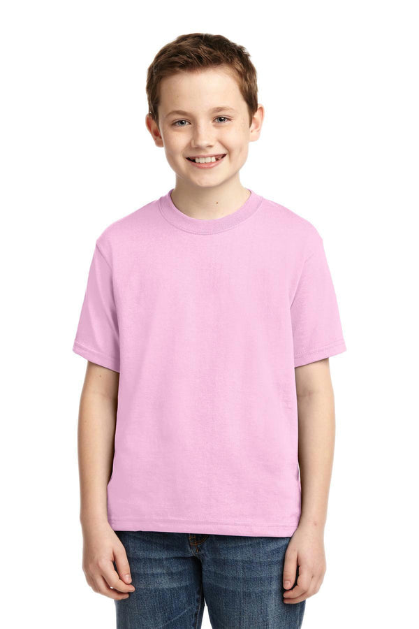 JERZEES - Youth Dri-Power Active 50/50 Cotton/Poly T-Shirt. 29B-Youth-Classic Pink-L-JadeMoghul Inc.