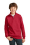 JERZEES Youth NuBlend1/4-Zip Cadet Collar Sweatshirt. 995Y-Sweatshirts/Fleece-True Red-XL-JadeMoghul Inc.