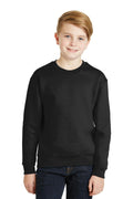 JERZEES - Youth NuBlendCrewneck Sweatshirt. 562B-Sweatshirts/Fleece-Black-XL-JadeMoghul Inc.