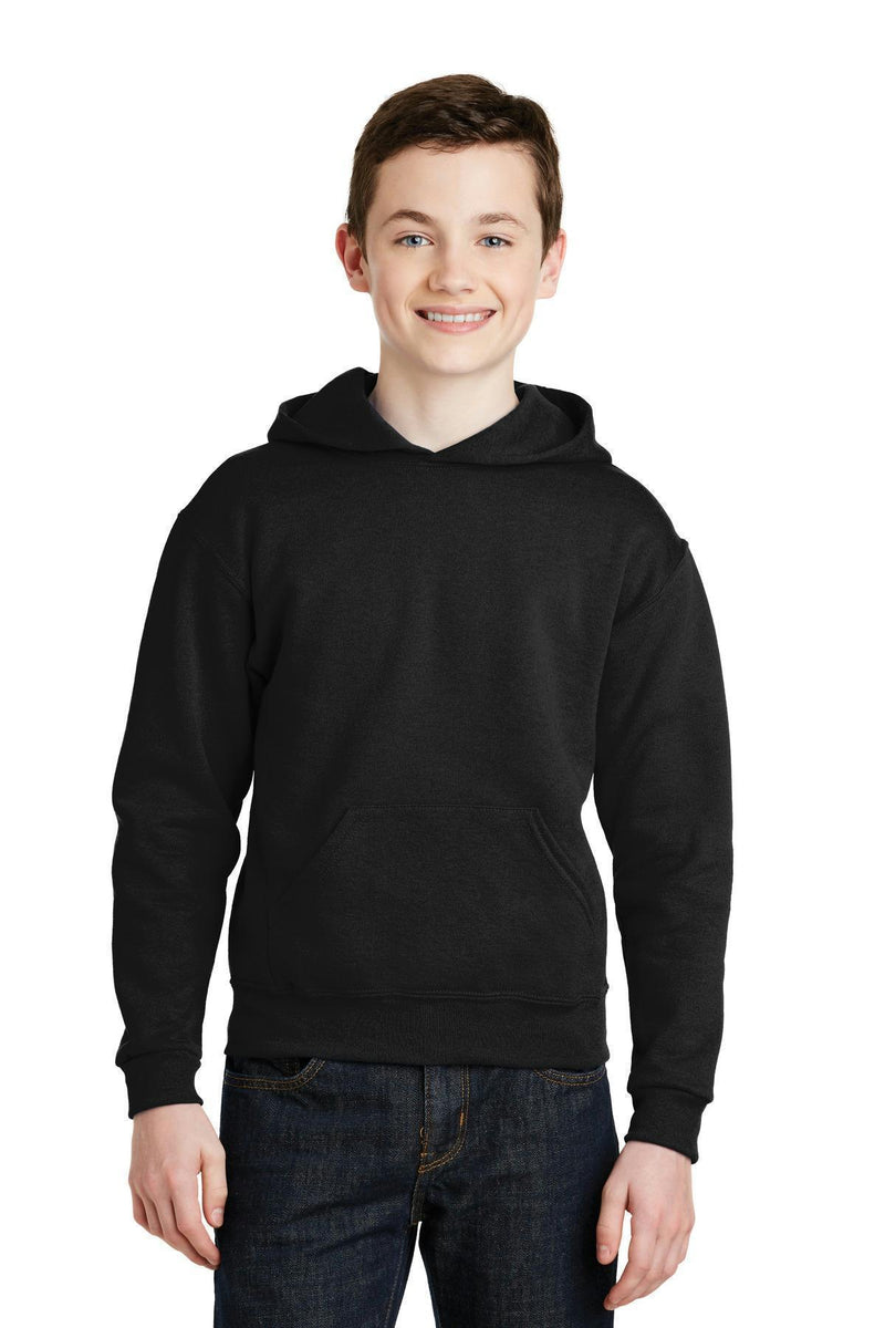 JERZEES - Youth NuBlendPullover Hooded Sweatshirt. 996Y-Youth-Black-XL-JadeMoghul Inc.