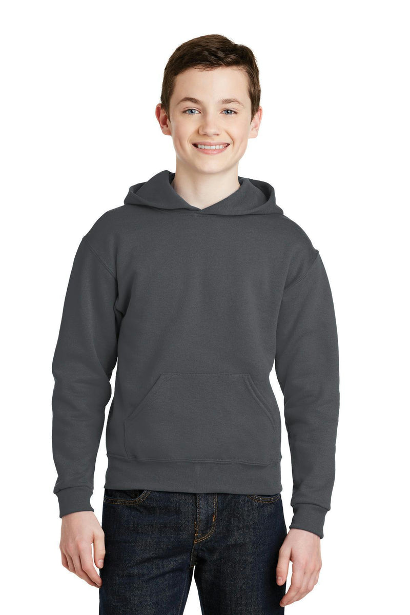 JERZEES - Youth NuBlendPullover Hooded Sweatshirt. 996Y-Youth-Charcoal Grey-XL-JadeMoghul Inc.