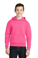 JERZEES - Youth NuBlendPullover Hooded Sweatshirt. 996Y-Youth-Neon Pink-XL-JadeMoghul Inc.