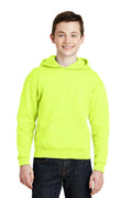 JERZEES - Youth NuBlendPullover Hooded Sweatshirt. 996Y-Youth-Safety Green-XL-JadeMoghul Inc.