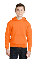 JERZEES - Youth NuBlendPullover Hooded Sweatshirt. 996Y-Youth-Safety Orange-XL-JadeMoghul Inc.