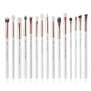 Jessup Makeup brushes set 6-25pcs Pearl White / Rose Gold Professional Make up brush Natural hair Foundation Powder Blushes AExp