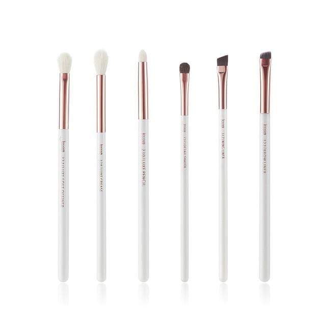 Jessup Makeup brushes set 6-25pcs Pearl White / Rose Gold Professional Make up brush Natural hair Foundation Powder Blushes AExp